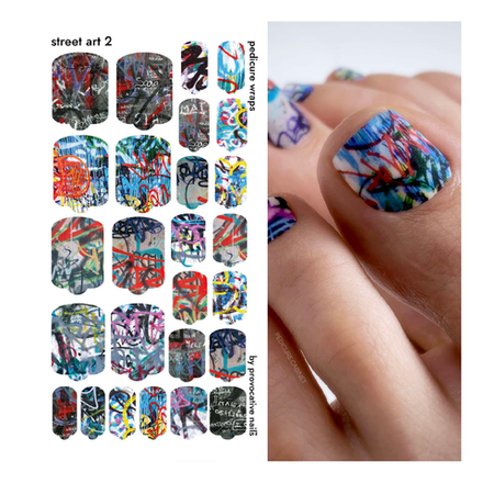 Пленки для педикюра Provocative Nails street art 2