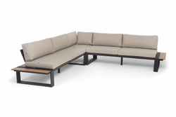 "Тулон" угловой модульный диван, каркас из алюминия