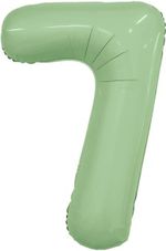 Agura Шар (40''/102 см) Цифра, 7 Slim, Олива (БГ-60)