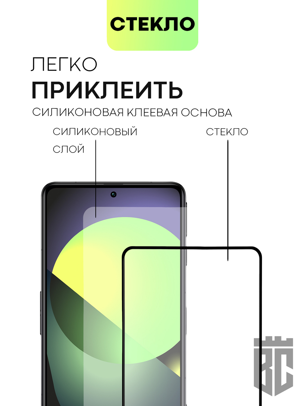 Набор стекол BROSCORP для Poco F4 GT оптом (арт. XM-PF4GT-FSP-SET2)