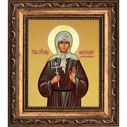 Александра Хворостянникова преподобномученица послушница. Икона на холсте.