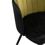 Стул на металлокаркасе Woodville Penelopa black, hakki,  black, gold