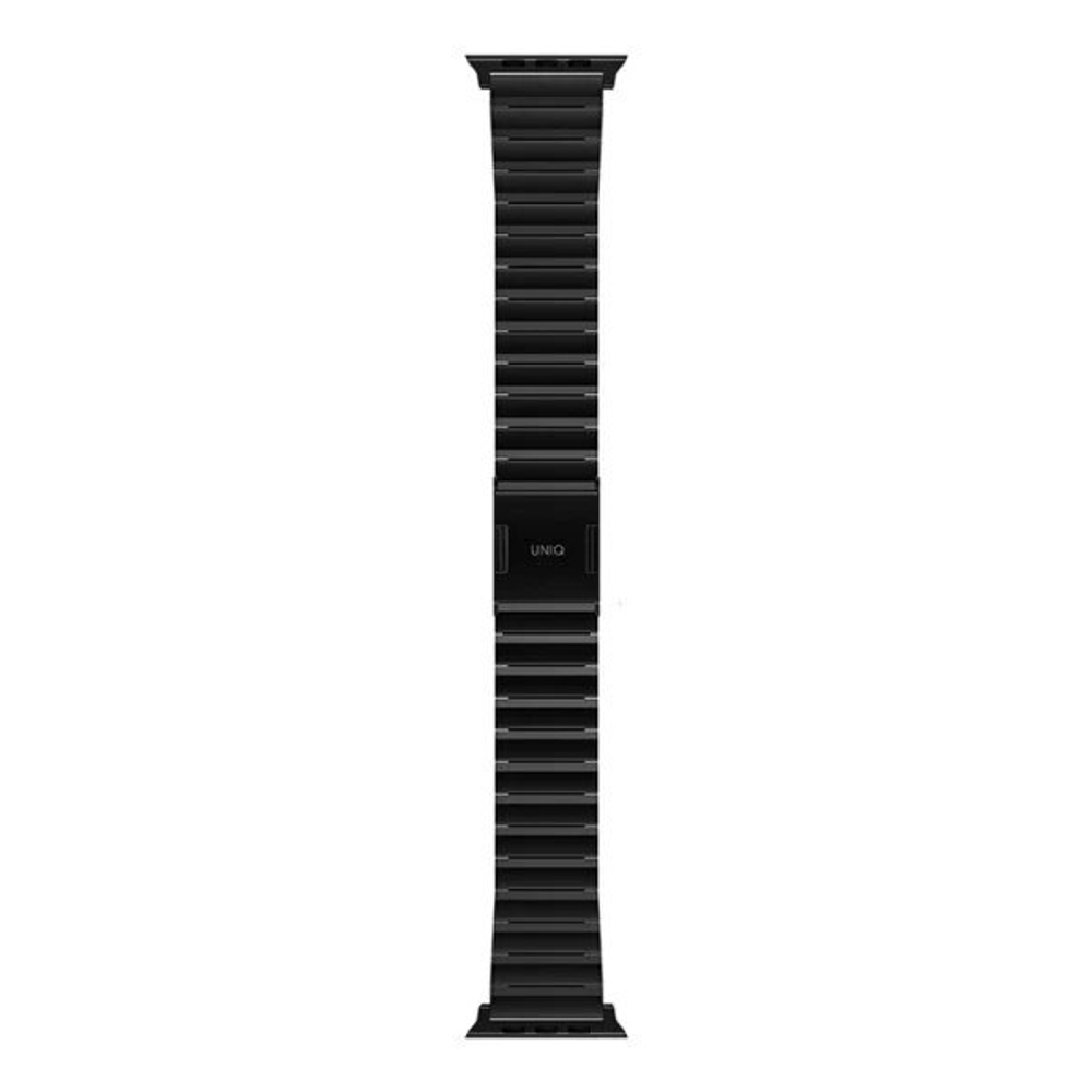 Сменный ремешок Uniq для Apple Watch 44/45/46/49мм Strova MAG Strap Link Steel, Black (49MM-STRVMBLK)