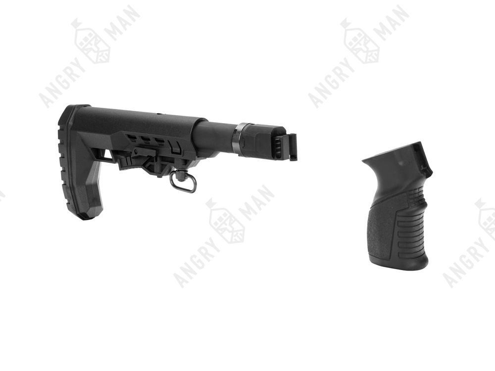 Комплект приклада на АКС-74У/АКСУ на базе приклада Atom, K.Arma