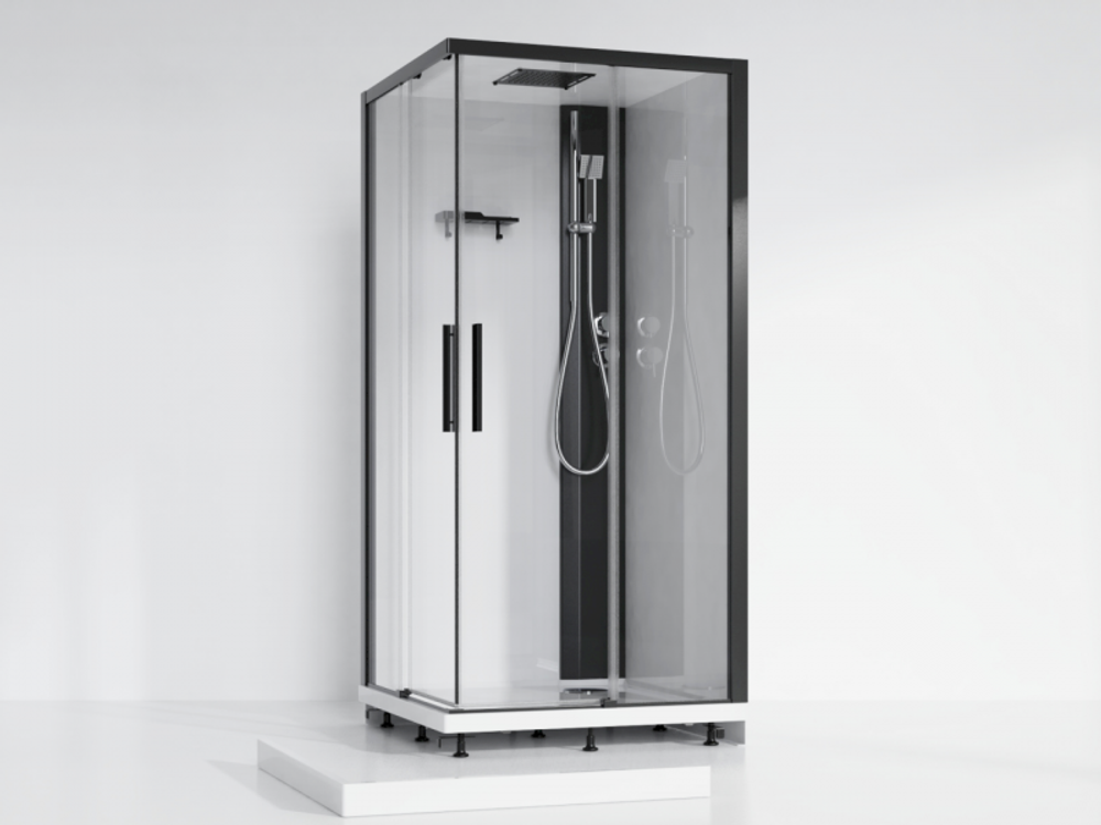 Кабина душевая Esbano (Эсбано) ESM-108CKR L, с низким поддоном, 100х80х215