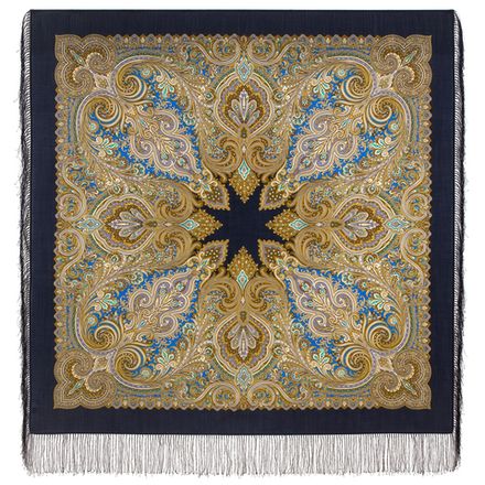 Павловопосадский платок Февраль 715-15
