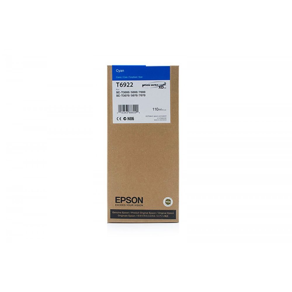 Картридж EPSON T6922 голубой для SC-T3000/SC-T5000/SC-T7000