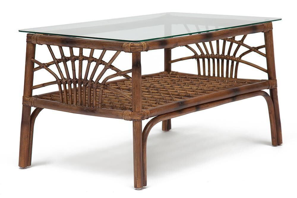 Столик кофейный Secret De Maison Kavanto  натуральный ротанг, 83*53*47 см, коричневый античный / Brown Antique