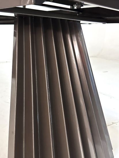 Стол ASTRID 200 TL-102 Бежевый мрамор, испанская керамика / Шоколадное золото каркас