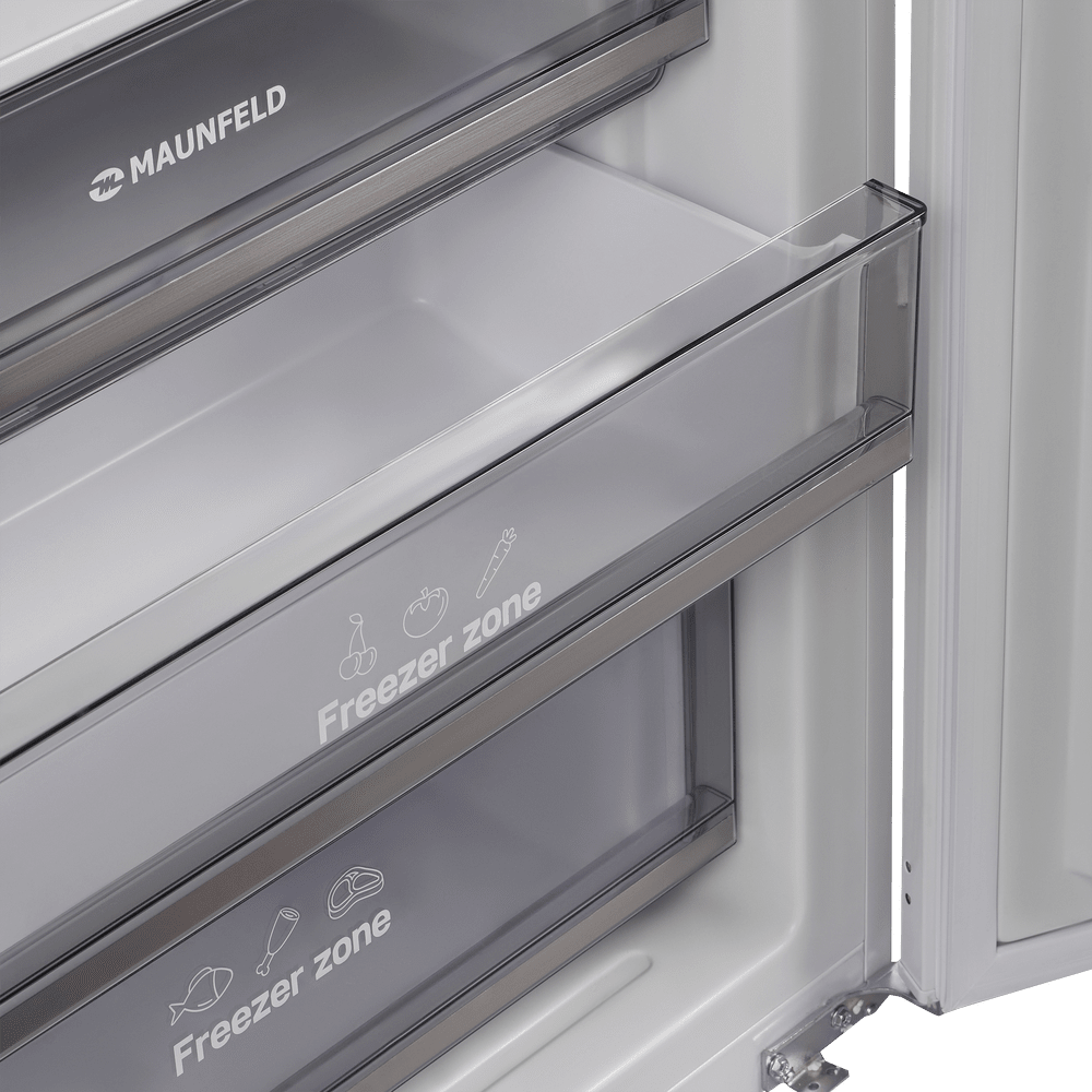 Встраиваемый холодильник NO FROST с инвертором MAUNFELD MBF193NFW1GR Inverter