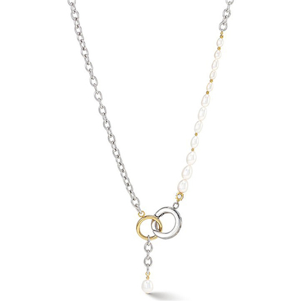 Колье Coeur de Lion Freshwater Pearls with O-ring bicolor 1104/10-1426