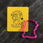 Бык №49 в шапке Санты