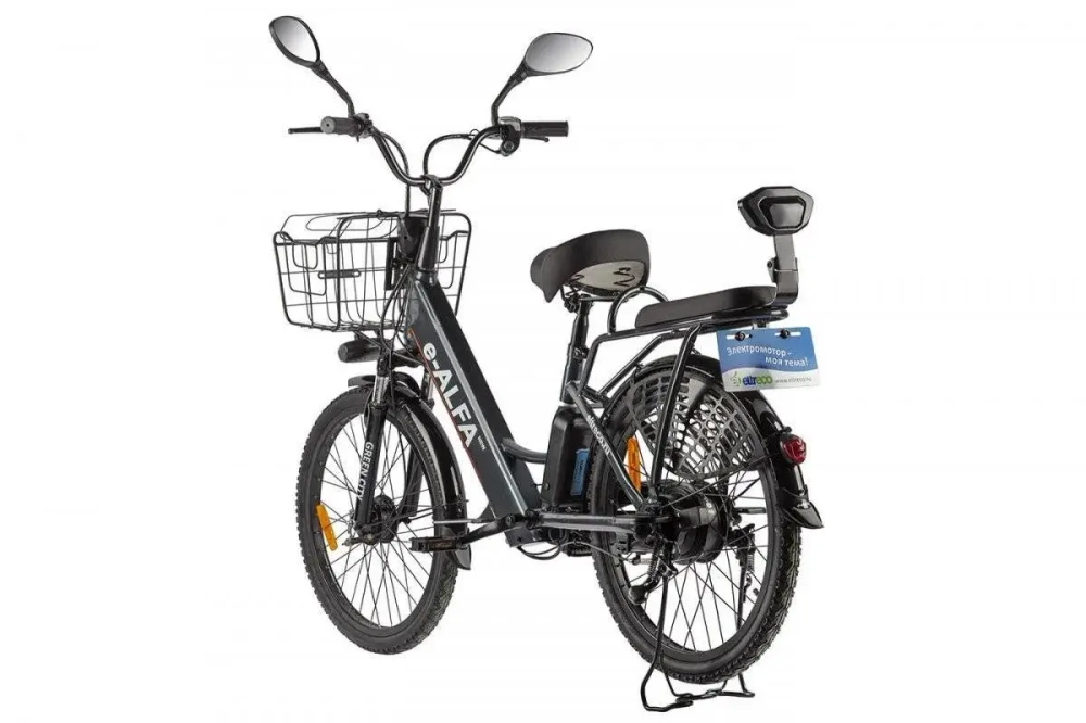 Электровелосипед Green City e-ALFA new с корзиной