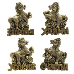 GAEM Магнит "Лошадка", L5,5 W1 H6 см, 4в.