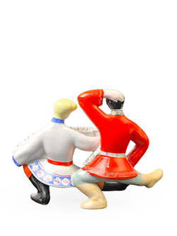 Фарфоровая статуэтка "Русский перепляс" Полонное ЗХК