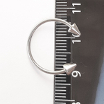 Подковы, полукольца для пирсинга: диаметр 16 мм, толщина 1.2 мм, диаметр конусов 4 мм. Сталь 316L.