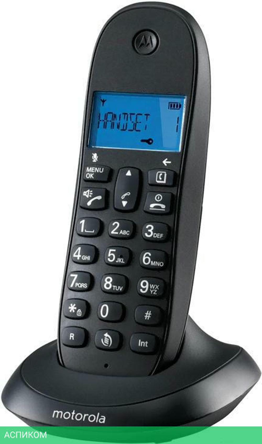 Радиотелефон DECT Motorola C1002CB+ черный (107C1002CB+)
