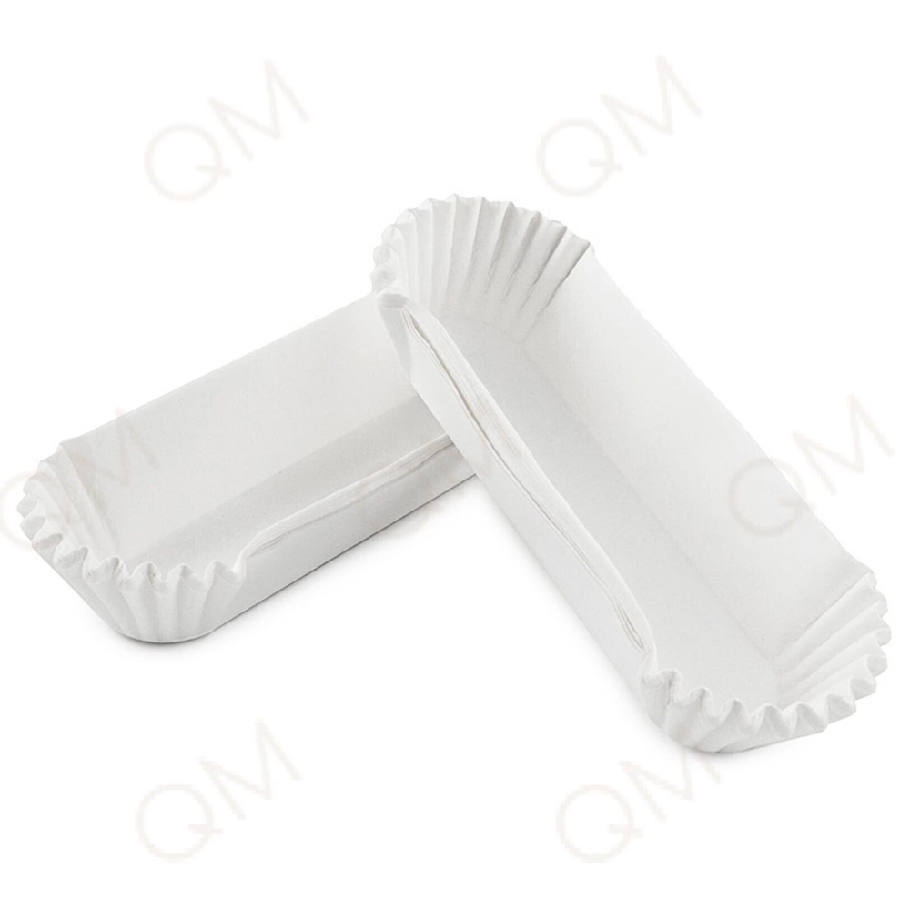 Тарталетки овал OV7 (белая) 34*136*26,5 мм, 100 шт