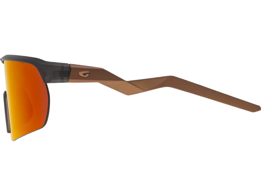 Спортивные очки GOG Hervor / Matt Cristal Black/Copper / Reflex Black-Red