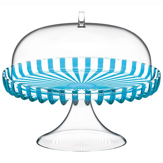 Блюдо для торта с крышкой dolcevita, D31 см, бирюзовое