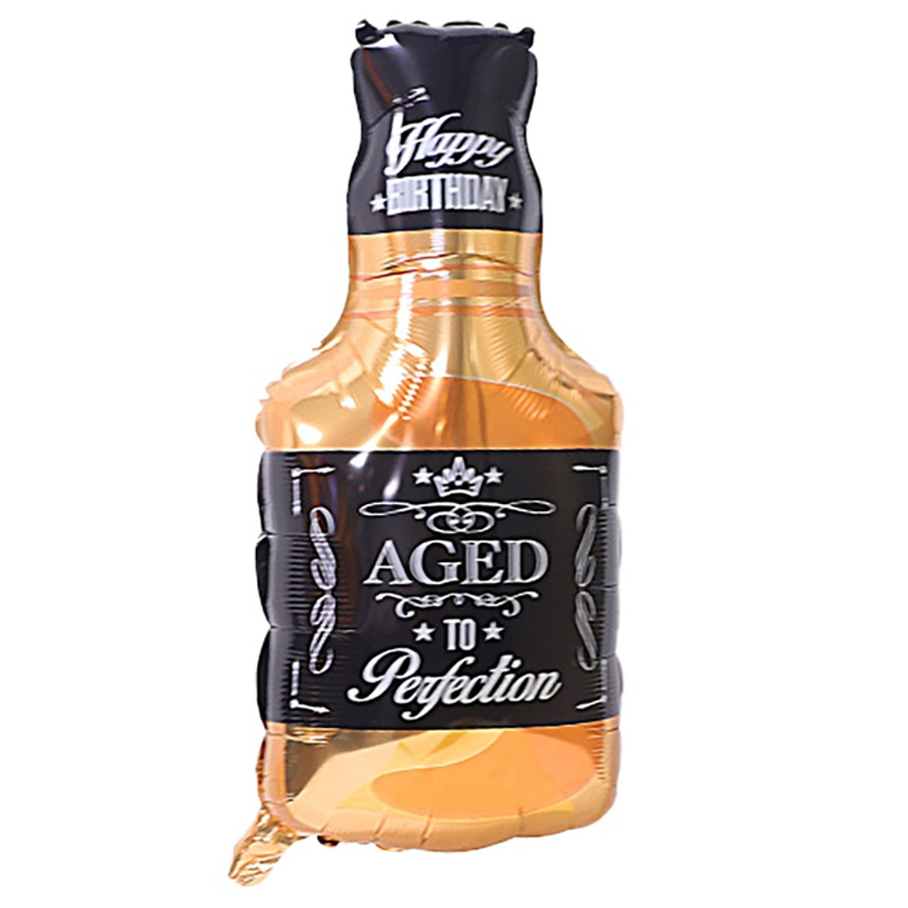 Шар Фольгированный Бутылка Виски (Оранжевый)