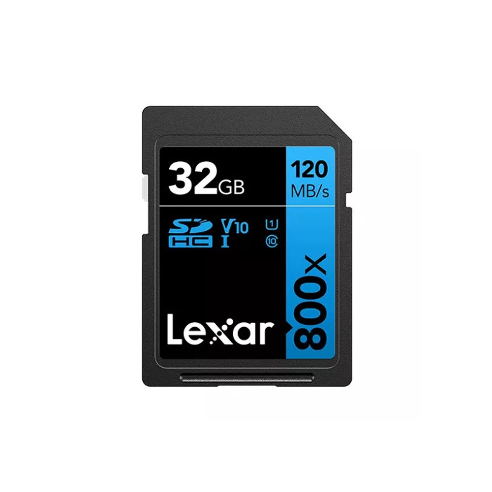 Карта памяти Lexar High-Performance 800x Blue SDHC 32GB UHS-I U1 V10, R 120 МБ/с