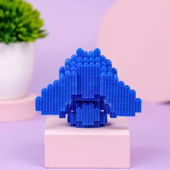 Конструктор Mini Blocks "Стич" синий, 6003, (738 деталей)