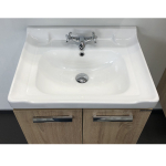 Comforty. Тумба-умывальник Рига-60 дуб сонома с раковиной Comforty 9335-60