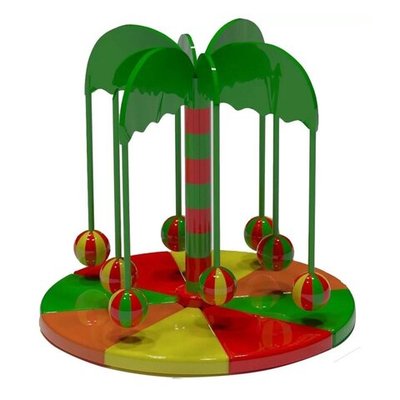 Детская карусель кокосовая пальма "Пломбир" (d290см)