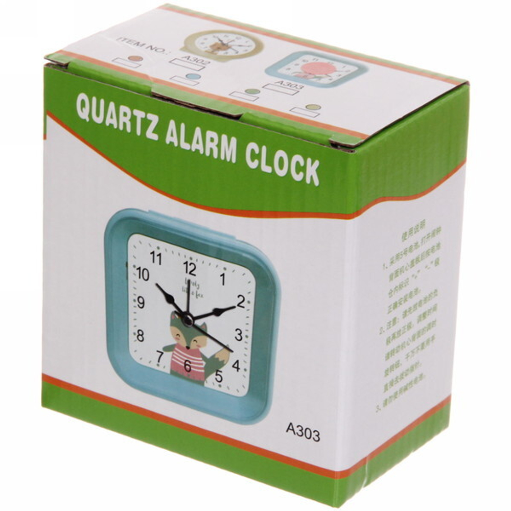 Будильник «Флоренция» квадрат кофейный 9.5*9.5*4,5см DSA303