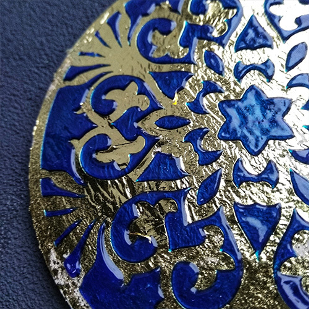 текстурная паста акриловая моделирующая  «Сапфировое стекло»