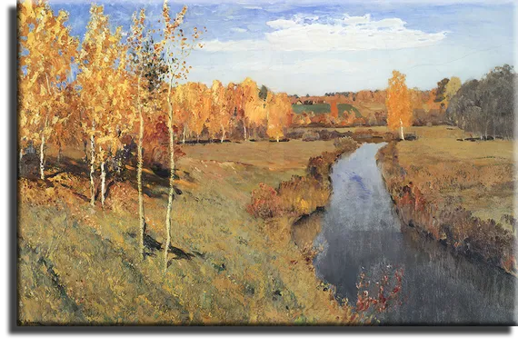 Репродукция "Исаак Левитан - Золотая осень"