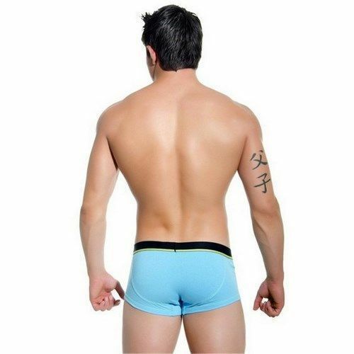 Мужские трусы хипсы голубые Andrew Christian Glow Almost Naked Quirk Boxer