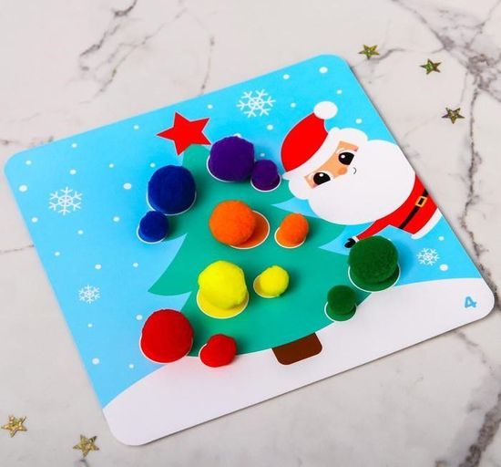 Подарочный набор развивающих игр "С новым годом!", 6 предметов