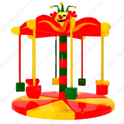 Электрическая карусель детская 4KIDS "Весёлый клоун"