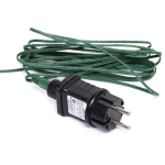 Ёлка «Сияющая красавица» 210 см, ПВХ+леска, шишки, иней, 410 ламп LED, Теплый белый (1367 веток) (SZL2000-210)