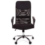 Кресло руководителя Chairman 610 CH, сетка/ткань черная, механизм качания