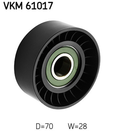 SKF - VKM61017-SKF - Deflection/Guide Pulley, V-ribbed belt - Povrat artikla narucenog iz Njemacke nije moguc.