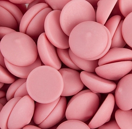 Глазурь клубничная диски Master Martini (розовая)