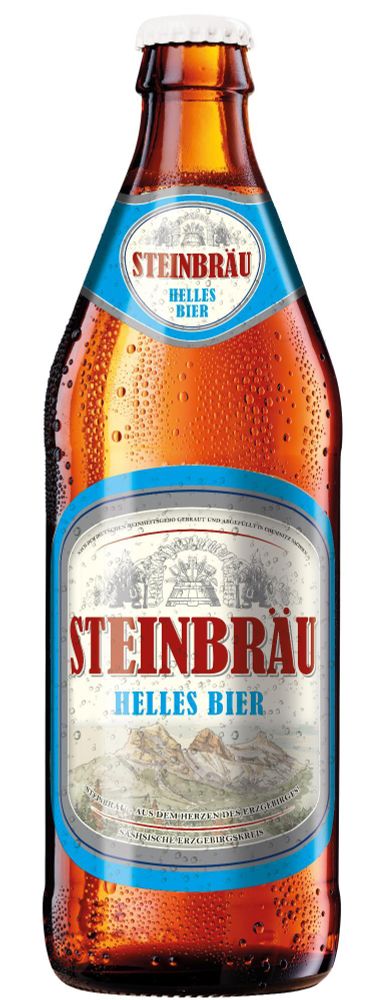 Пиво Штайнброй Хеллес / Steinbrau Helles 0.5 - стекло