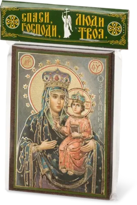 Икона БМ "Озерянская" 6х9 на МДФ-6