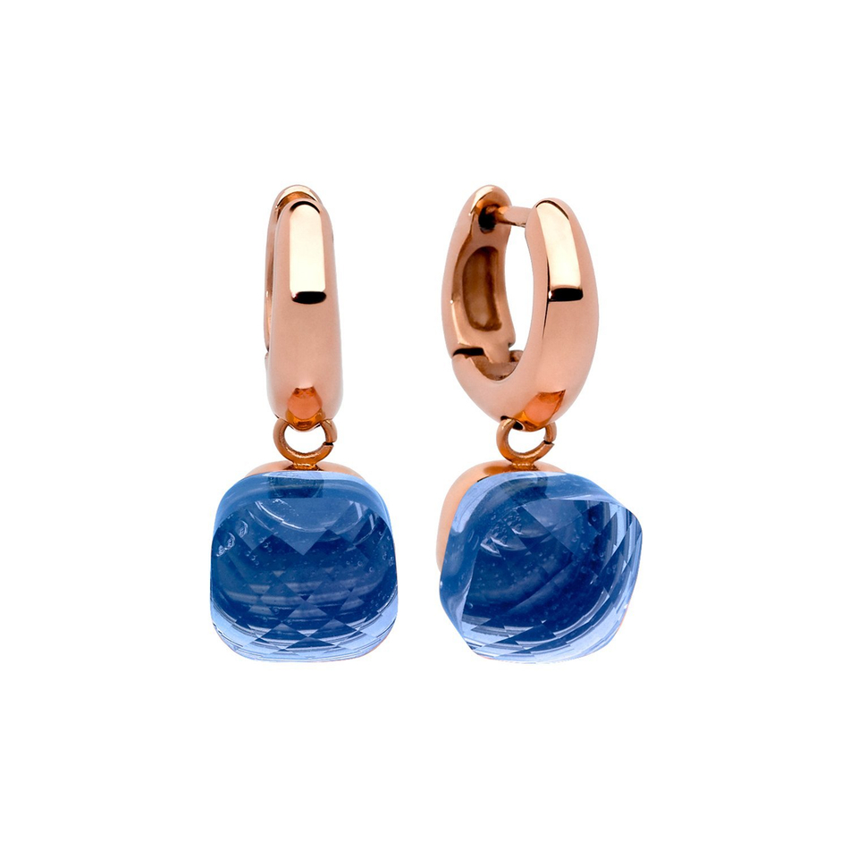 Серьги Qudo Firenze light sapphire 300188 BL/RG