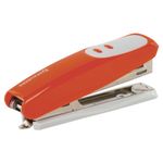 Степлер №10 BRAUBERG "Germanium", до 12 листов, с антистеплером, оранжевый, ГАРАНТИЯ 5 ЛЕТ, 226566