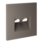 Накладка для розетки компьютерной двойной RJ45+RJ45 кат.6, S70 (капучино)