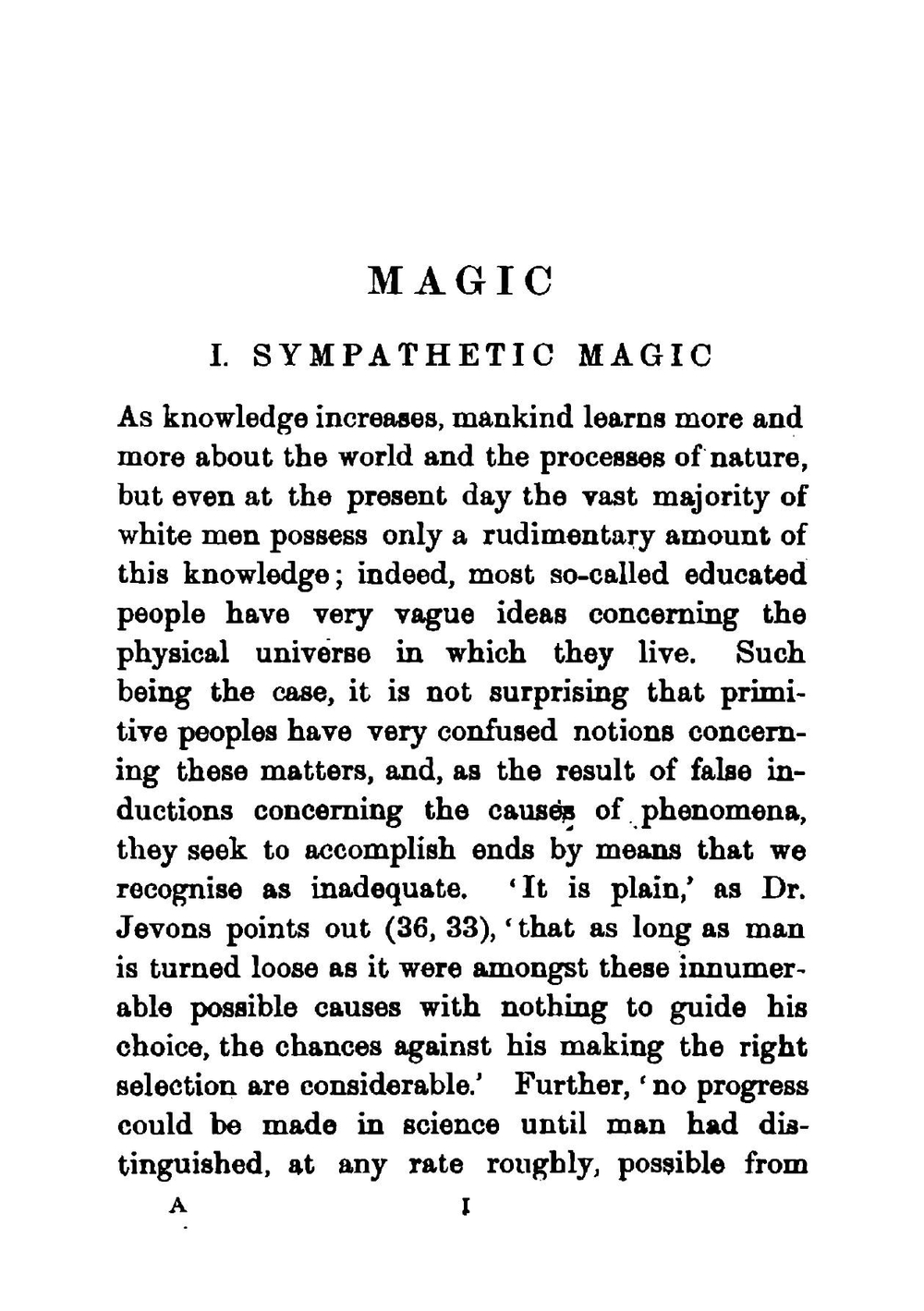 Magic And Fetishism | Alfred Cort Haddon
