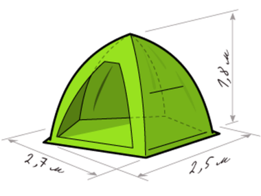 Зимняя палатка "ЛОТОС 3"(зеленый)