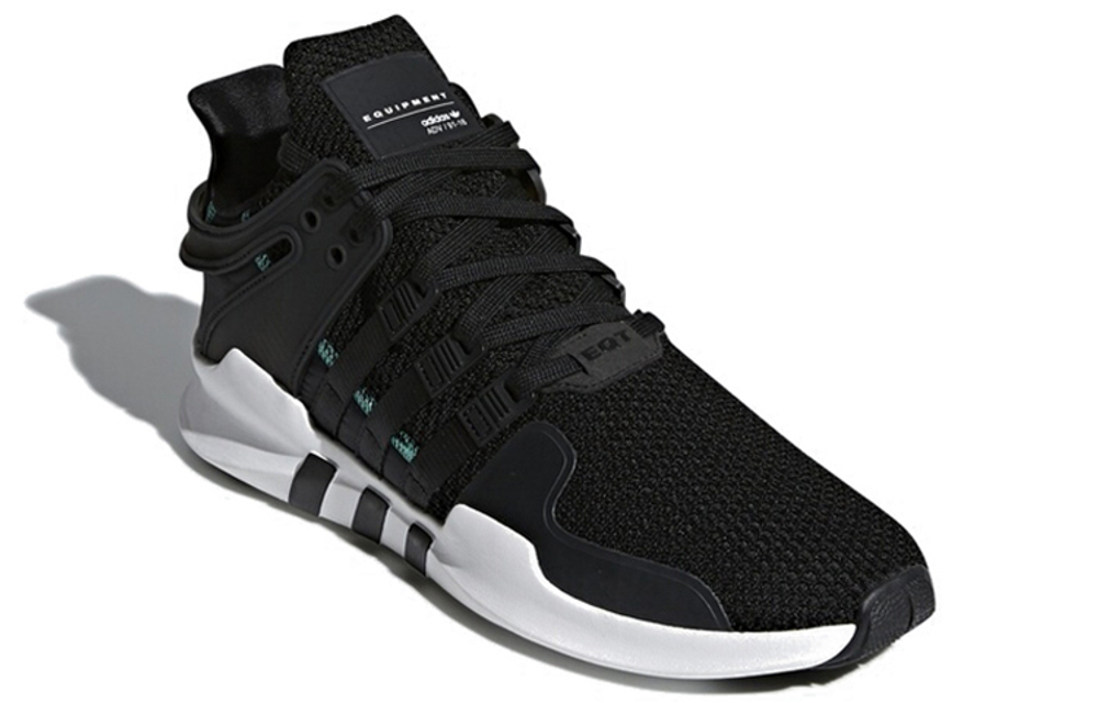 Adidas originals EQT support ADV Support ADV Black shock absorption, non-slip, wear-resistant, low-cut sports casual shoes for men and women in the same style black and white