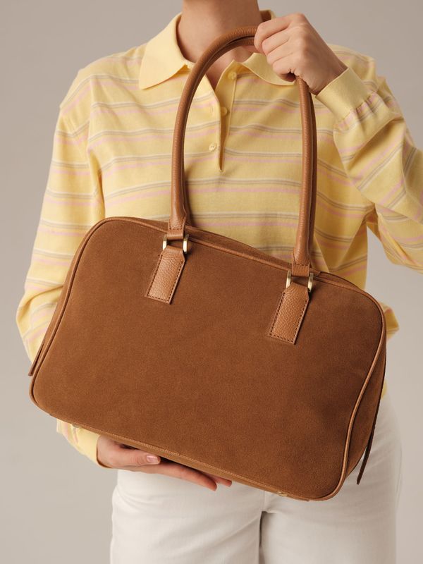 Замшевая сумка DBR Dominique 31389 светло-коричневый