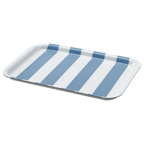СОЛДАТФИСК SOLDATFISK Поднос 20х28 см, полоска/белый/синий