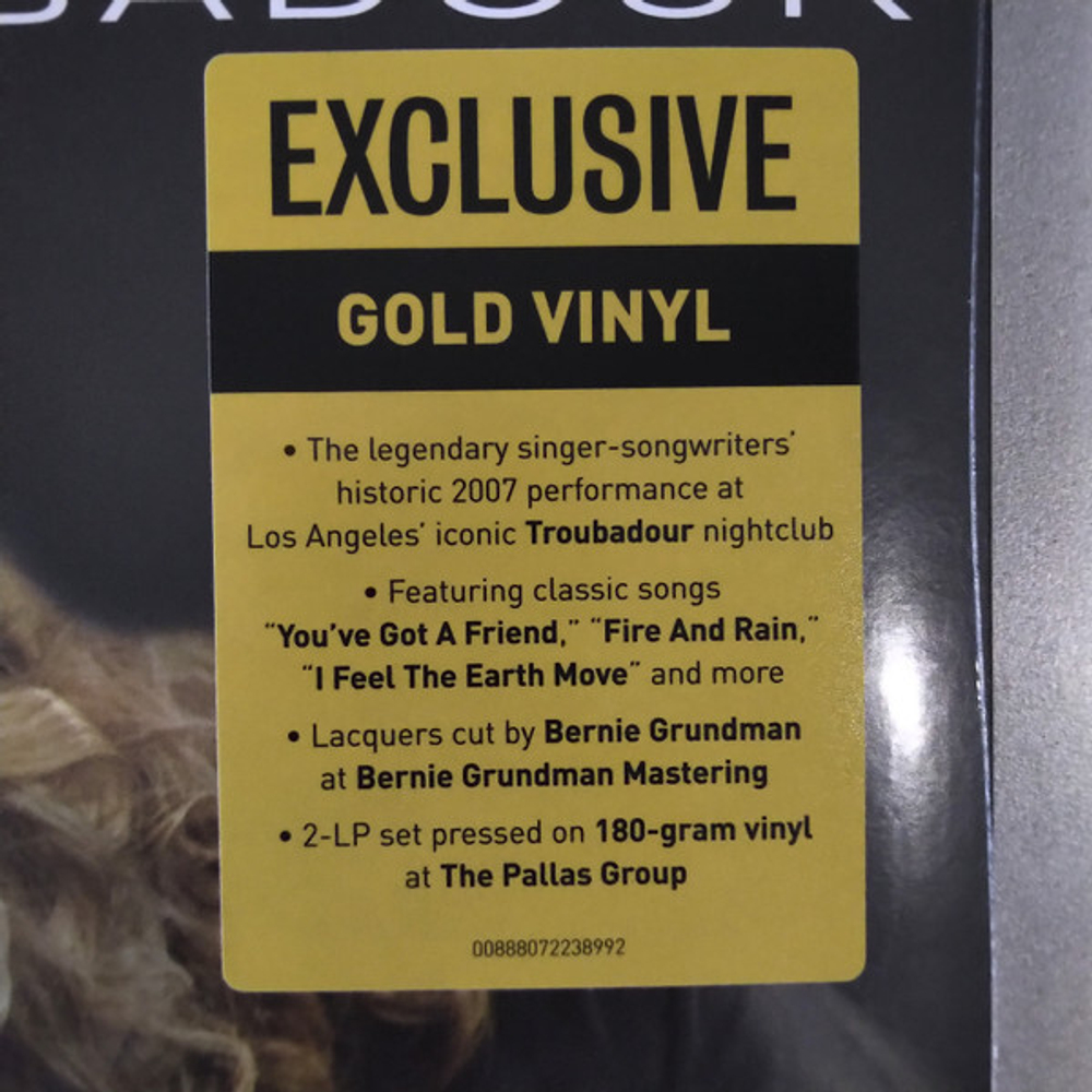 Carole King & James Taylor / Live At The Troubadour (Coloured Vinyl)(2LP)